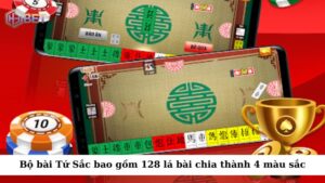 Bộ bài Tứ Sắc bao gồm 128 lá bài chia thành 4 màu sắc: đỏ, xanh, vàng và đen